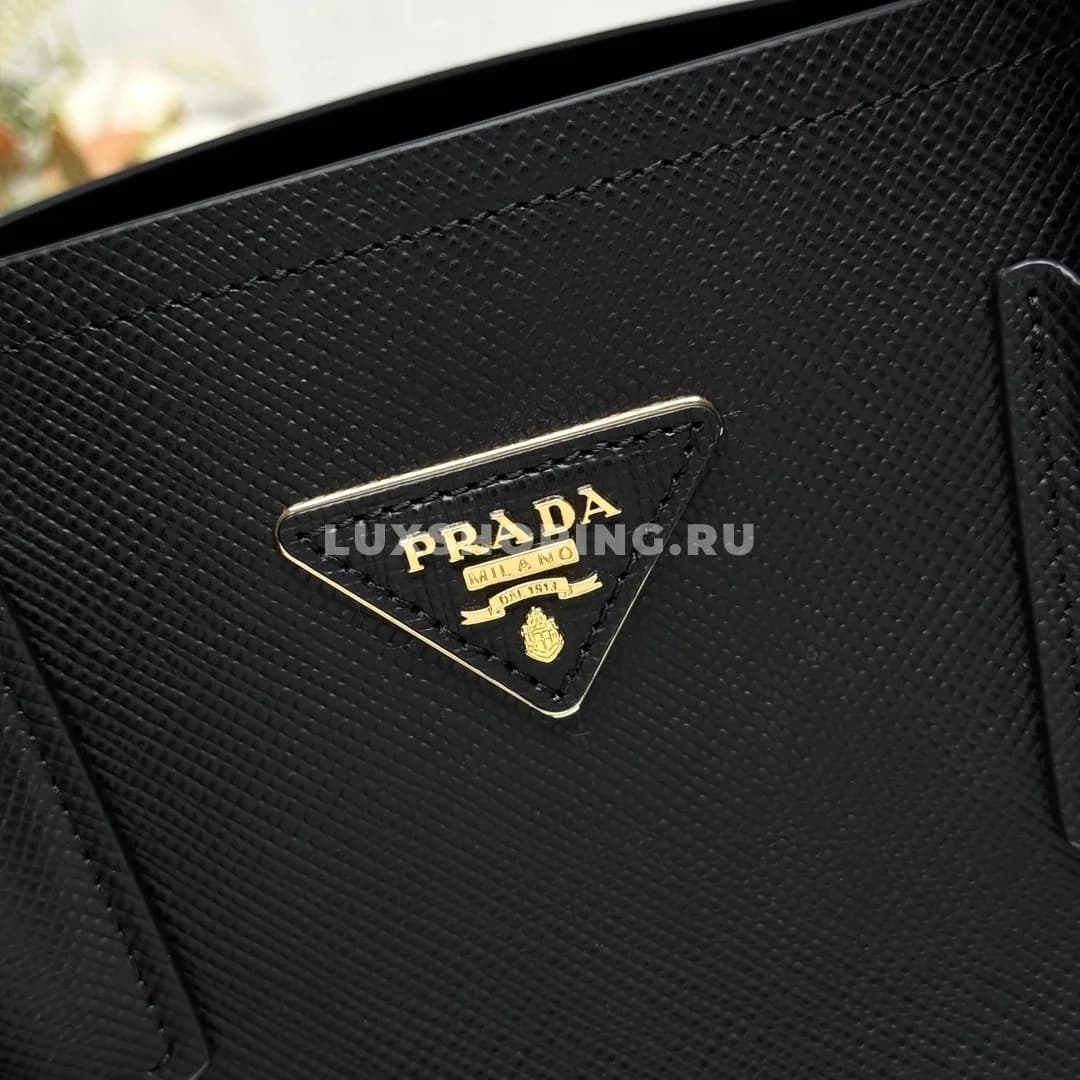 Сумка Prada Double черная 33×24,5×14 см - фото 4