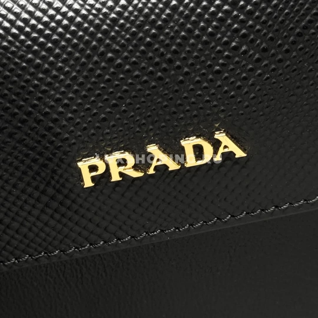 Сумка Prada Double черная 33×24,5×14 см - фото 10