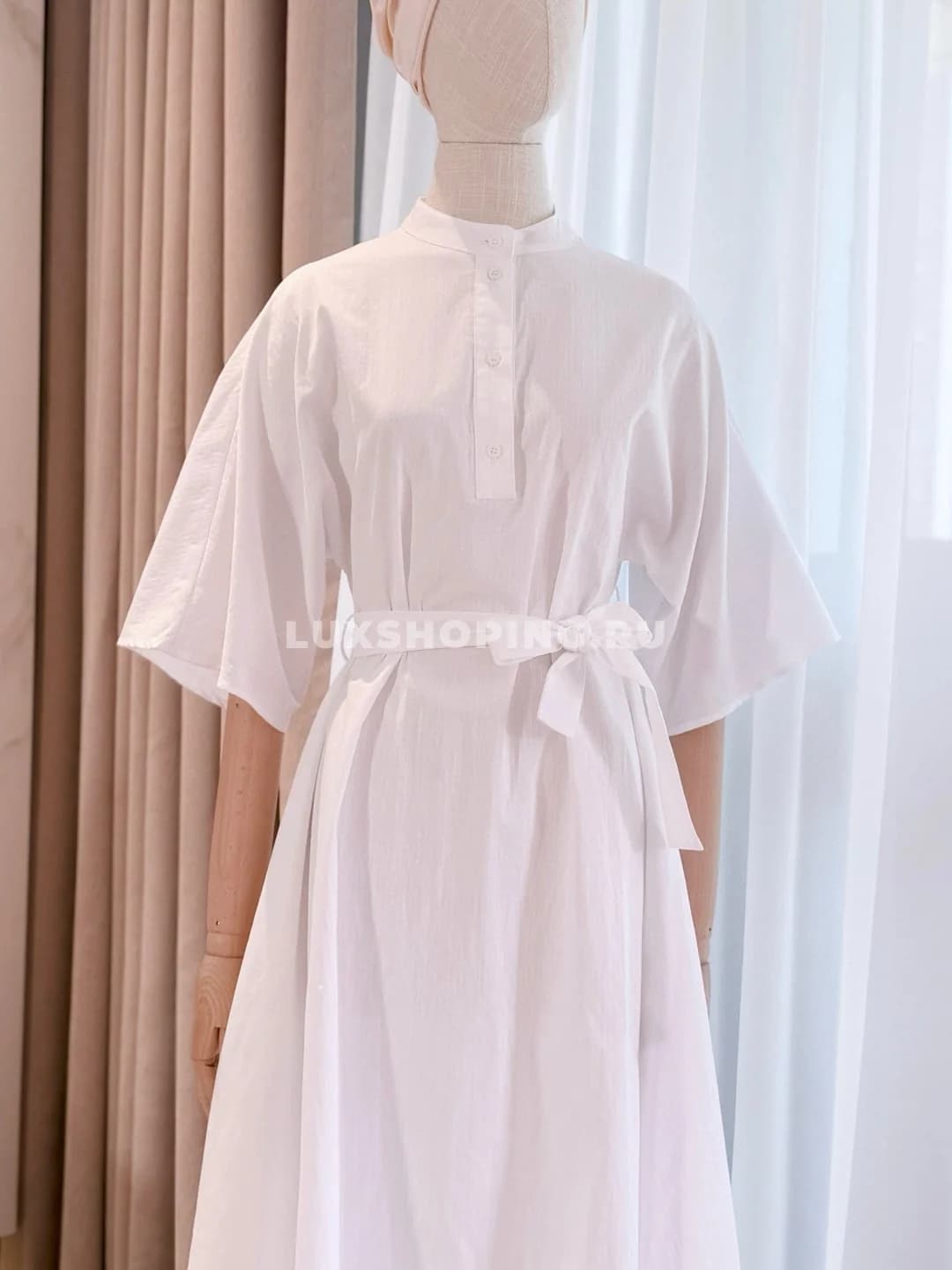 HERMÈS Клетчатое платье из жаккардового хлопка с разрезами - фото 19