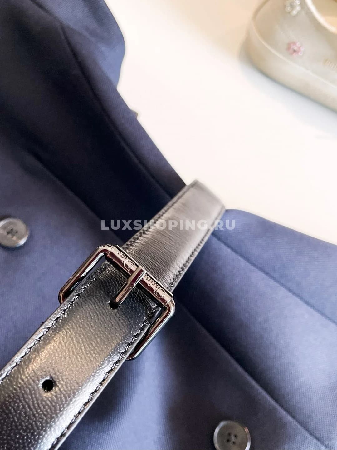 Dior Платье из мягкой овечьей шерсти с асимметричным открытым плечом - фото 8