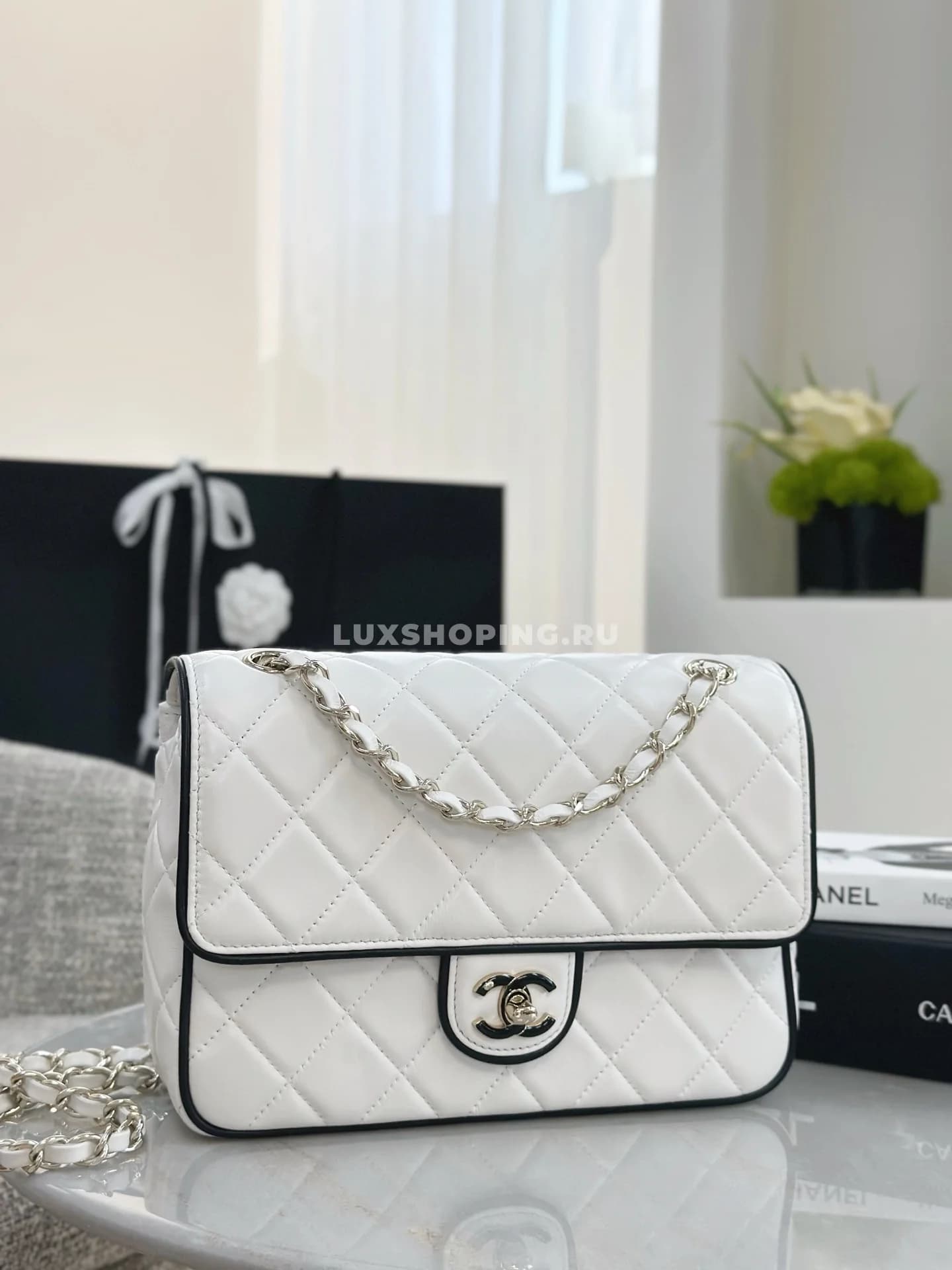 Сумка Chanel 25P Panda Square Flap Bag 17×23×6,5 см - фото 8