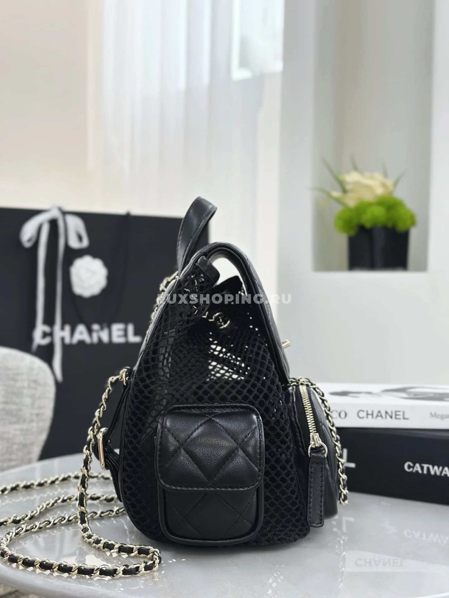 Рюкзак Chanel Spring-Summer 2025 Fisherman Net Backpack 23×25×13 см - фото 6