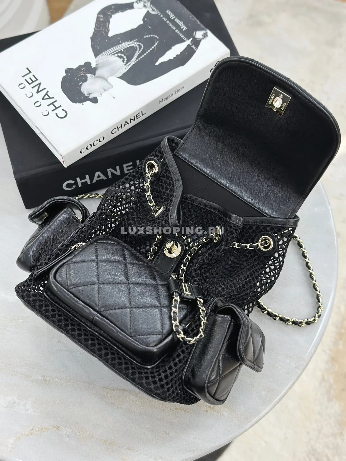 Рюкзак Chanel Spring-Summer 2025 Fisherman Net Backpack 23×25×13 см - фото 10