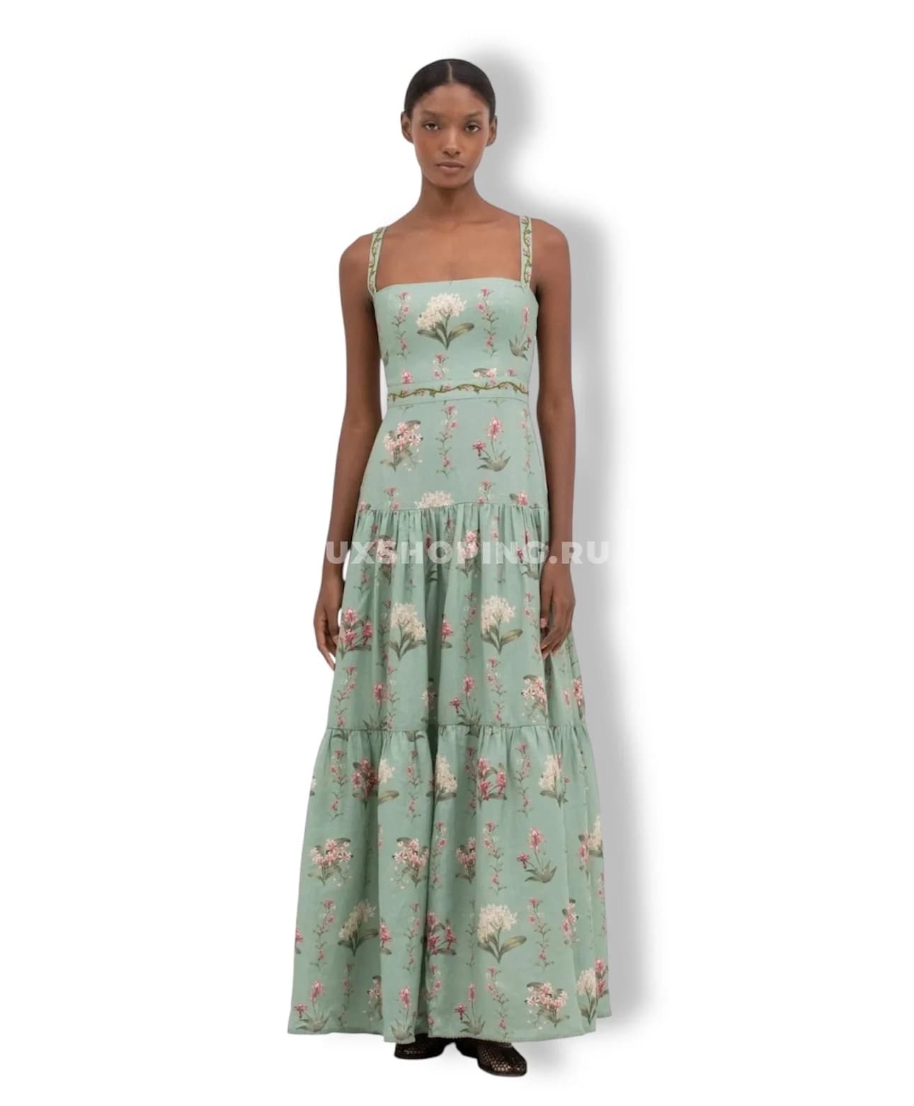 Agua by Agua Bendita Платье на бретелях с вышивкой и принтом