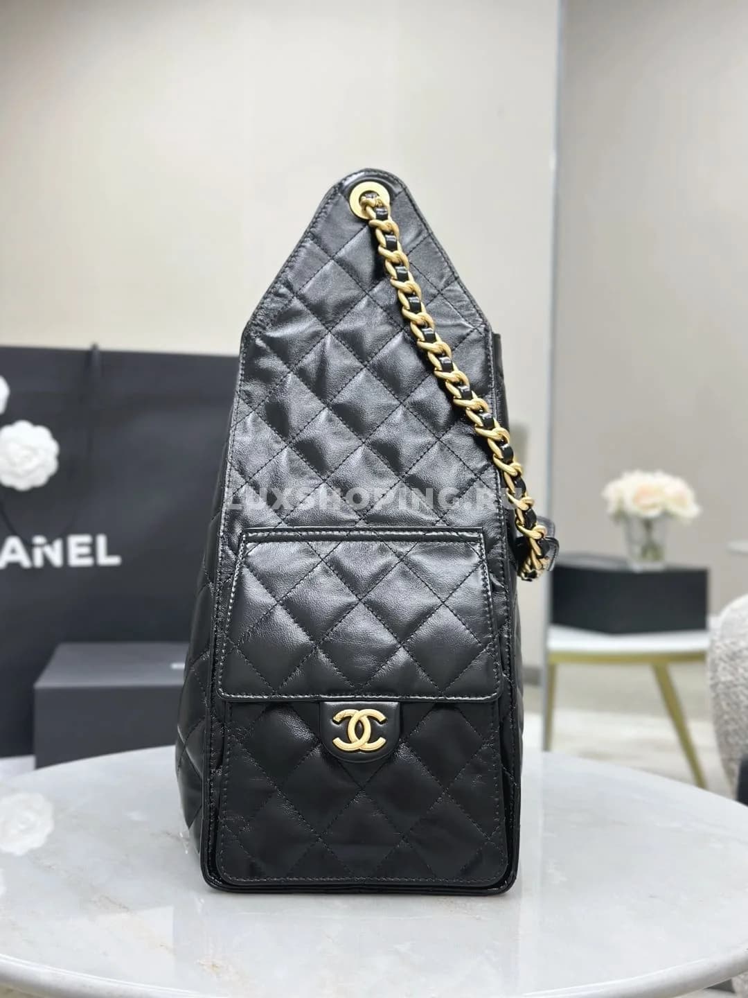 Сумка Chanel hobo 2025 черная 40×30×15 см - фото 3