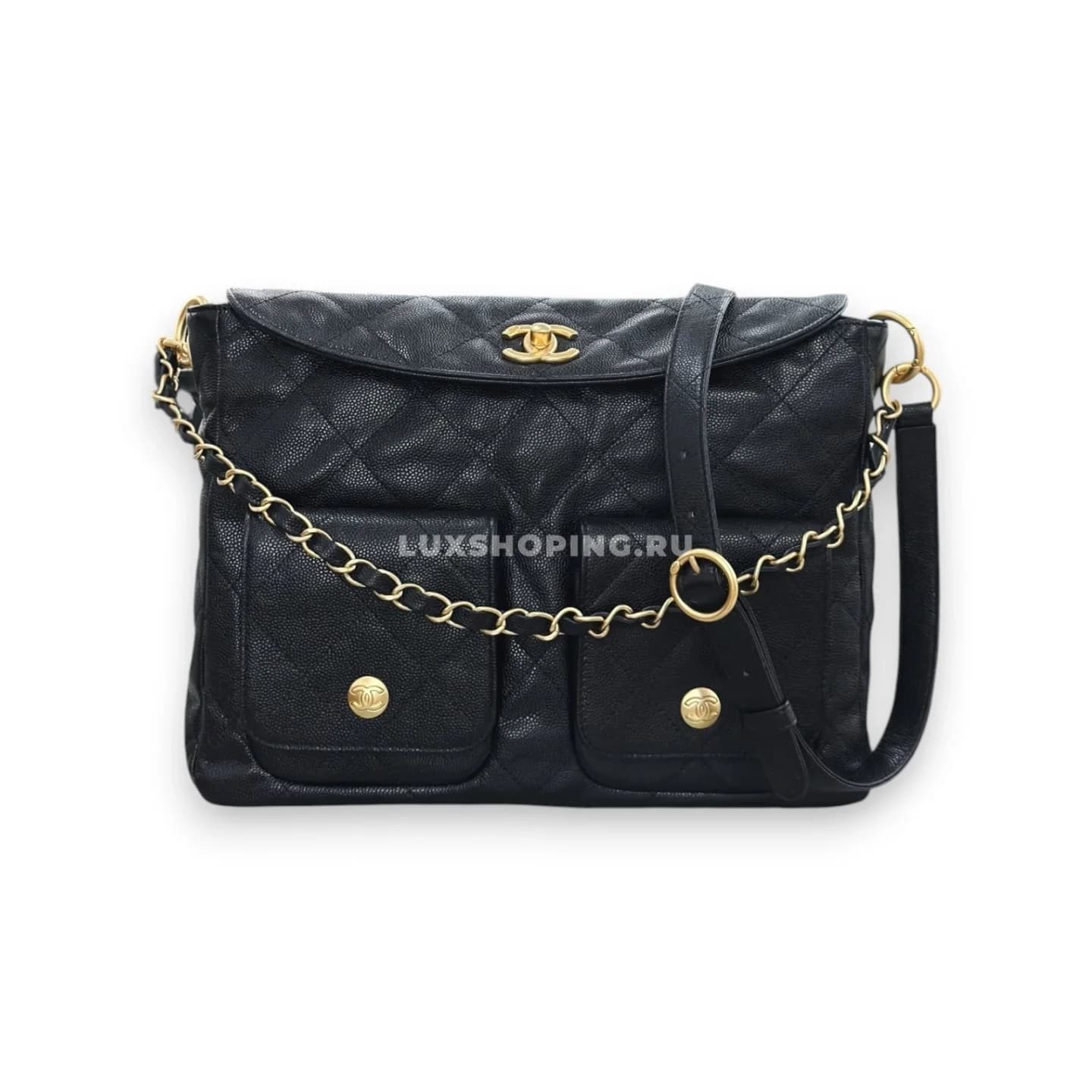 Сумка Chanel 25P Caviar Hobo Messenger 21,5×30×6 см