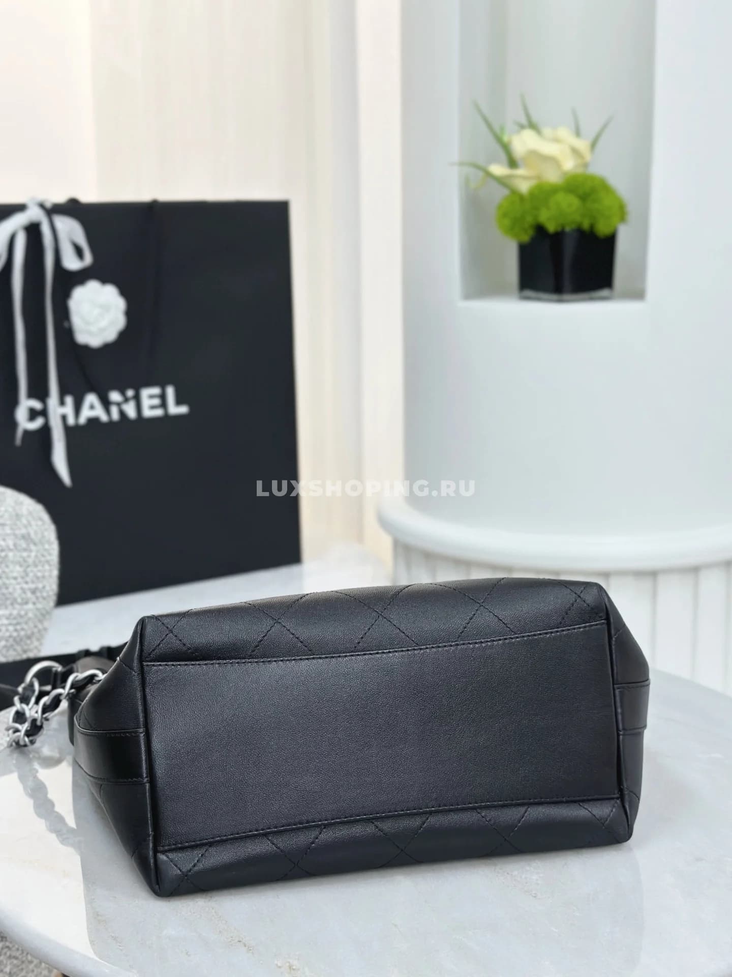 Сумка Chanel 25P Silver Coin Bucket Hobo 28×31×15 см - фото 2