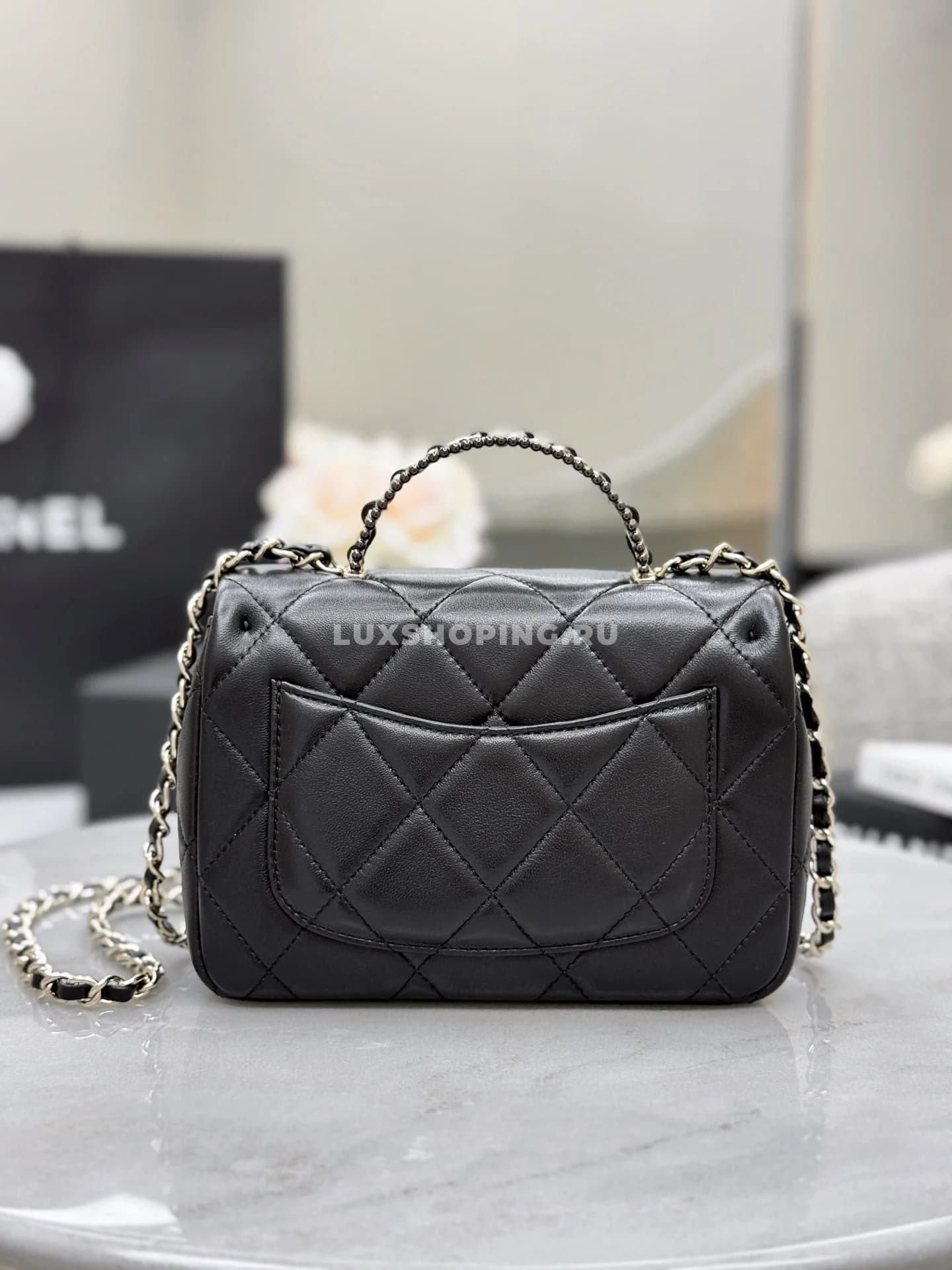 Сумка Chanel Handle Square Flap 14×18×7 см - фото 9