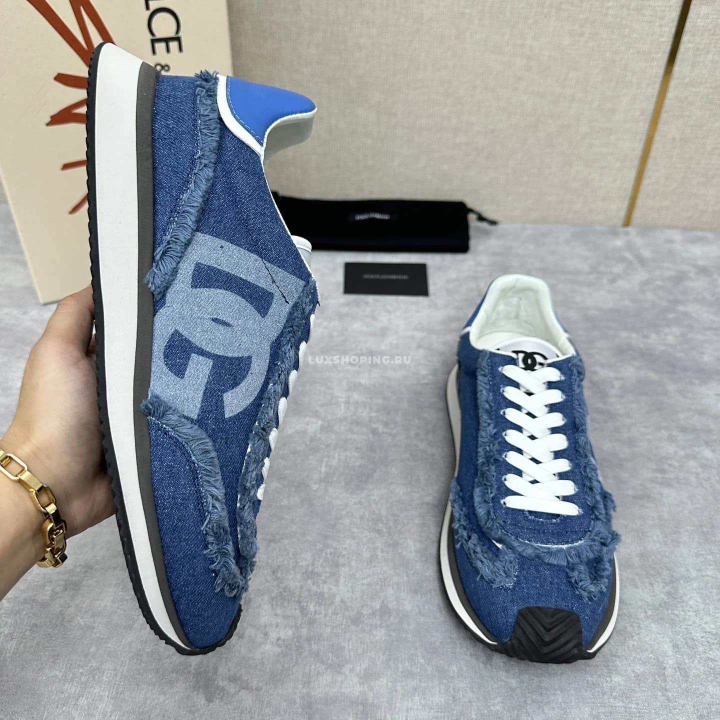 Кроссовки Dolce&amp;Gabbana Cushion синие - фото 2