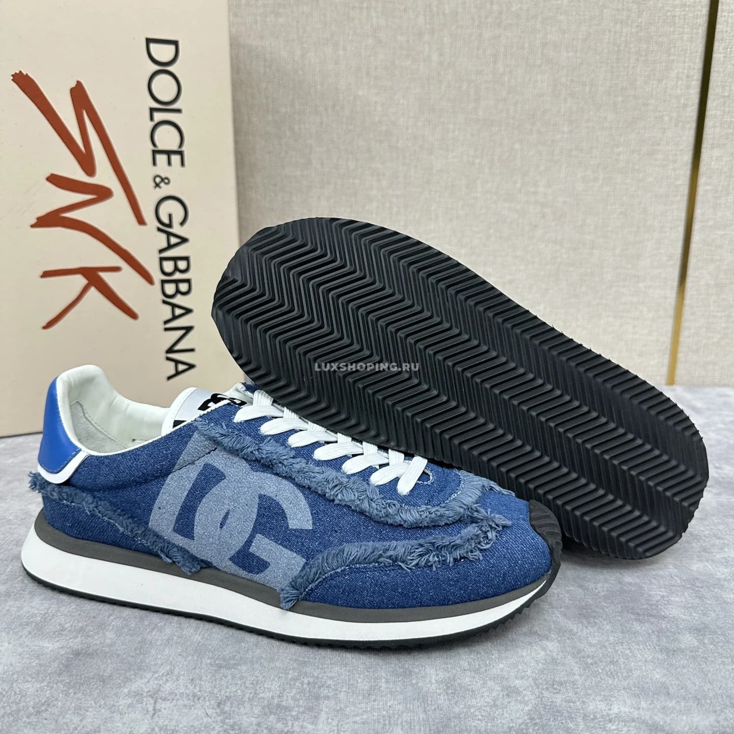 Кроссовки Dolce&amp;Gabbana Cushion синие - фото 3