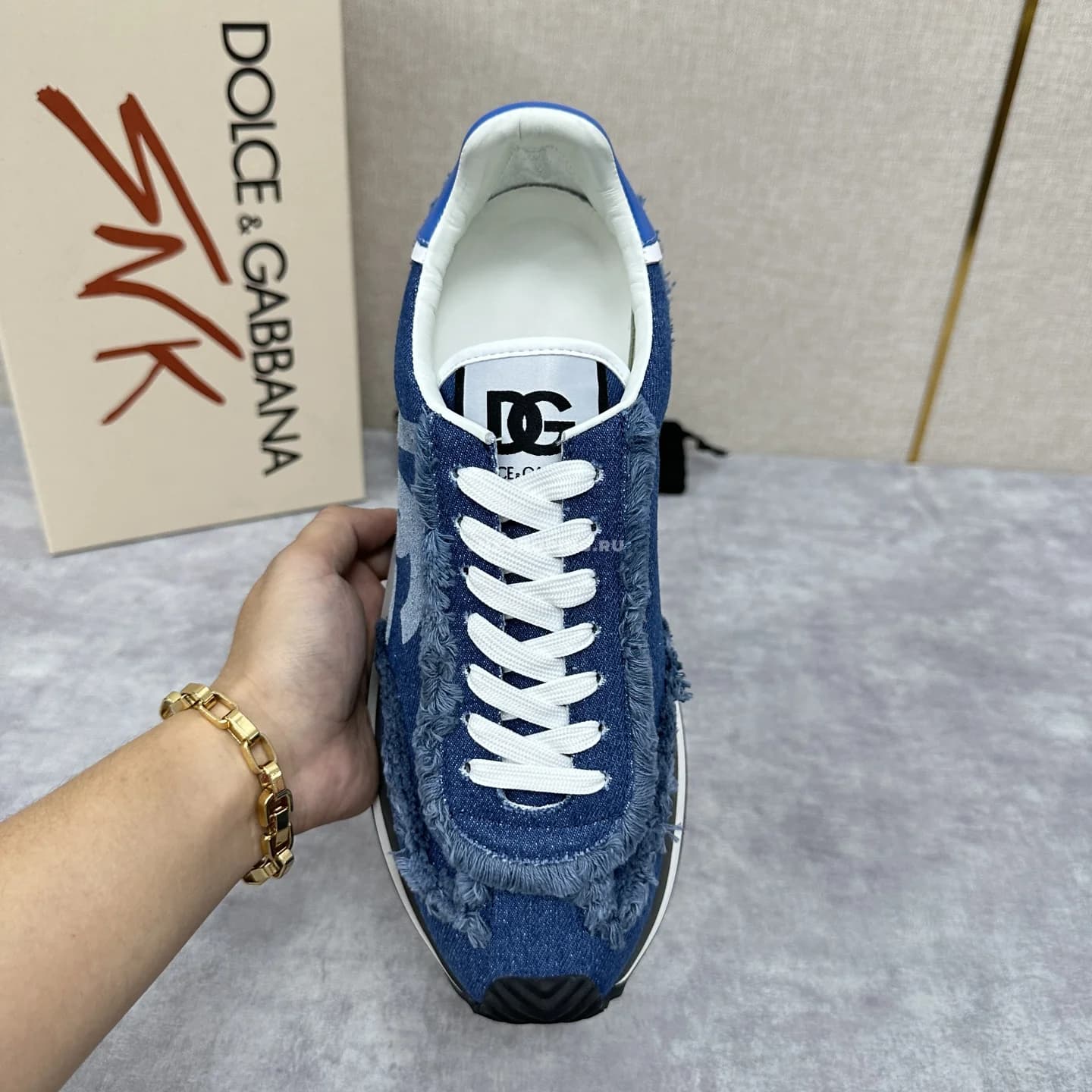 Кроссовки Dolce&amp;Gabbana Cushion синие - фото 4