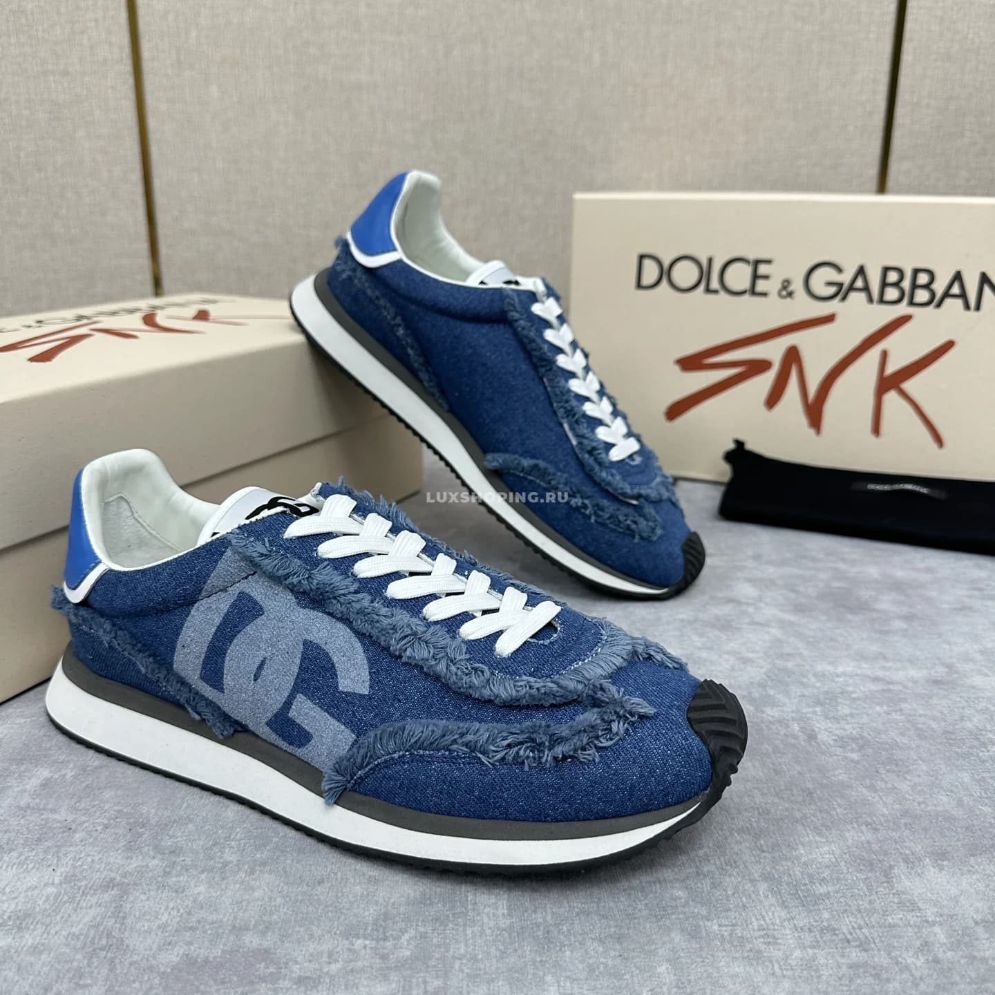 Кроссовки Dolce&amp;Gabbana Cushion синие - фото 7