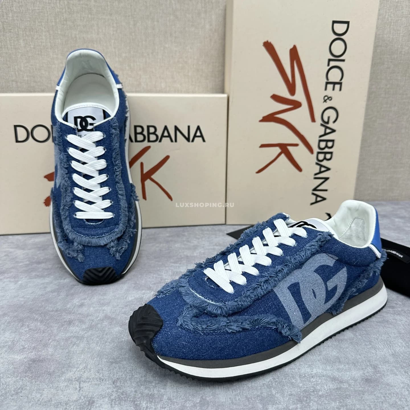 Кроссовки Dolce&amp;Gabbana Cushion синие - фото 9