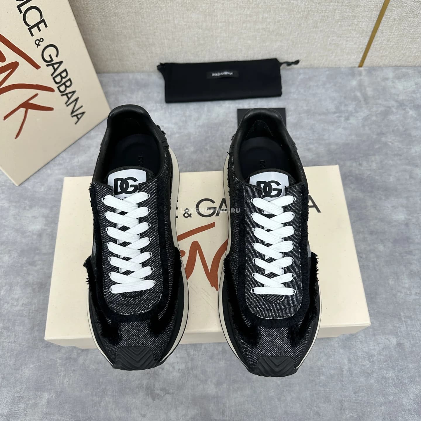 Кроссовки Dolce&amp;Gabbana Cushion черные - фото 8