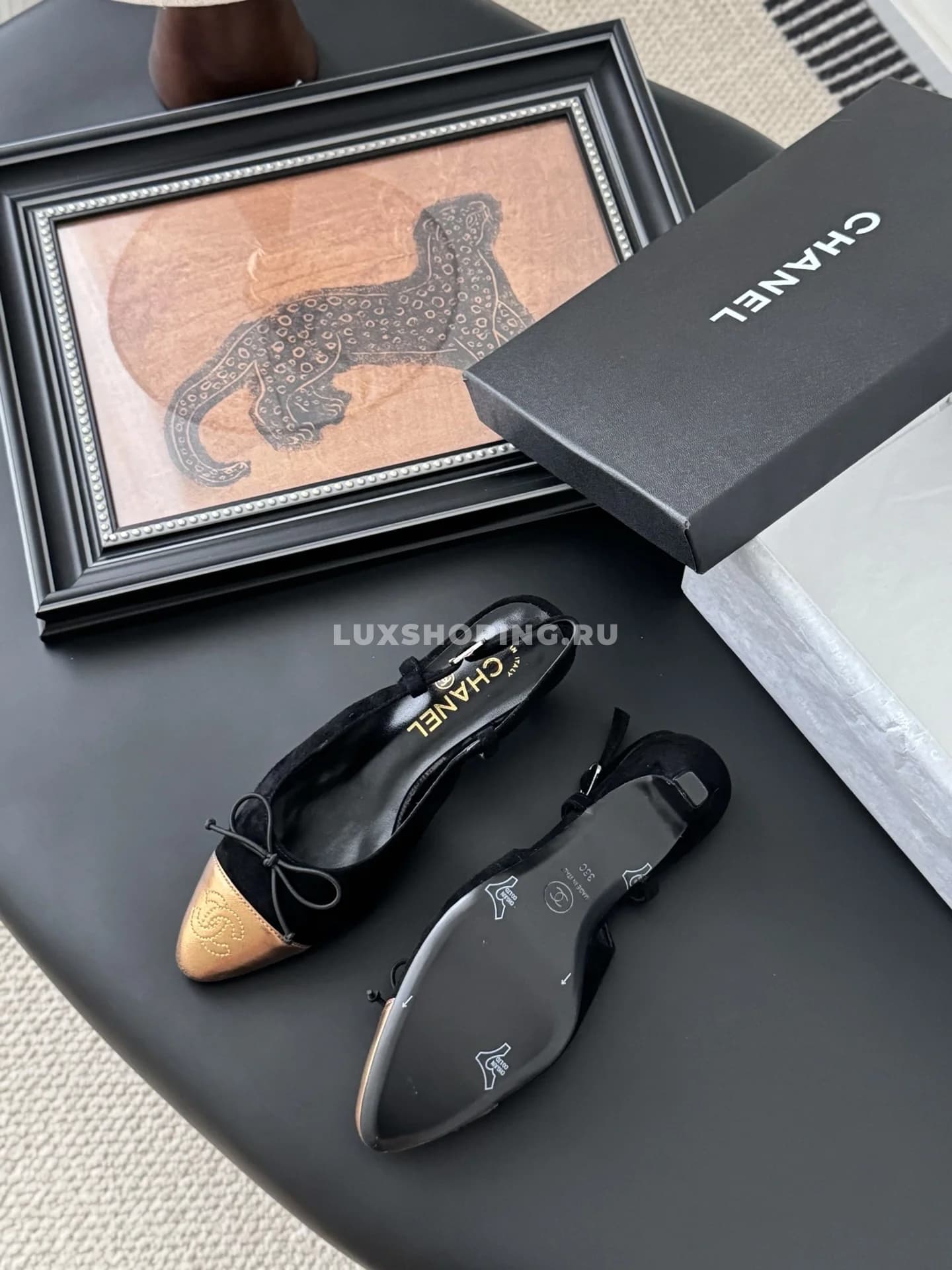 Босоножки Chanel Mary Jane 2025 с открытой пяткой на каблуке черные - фото 6