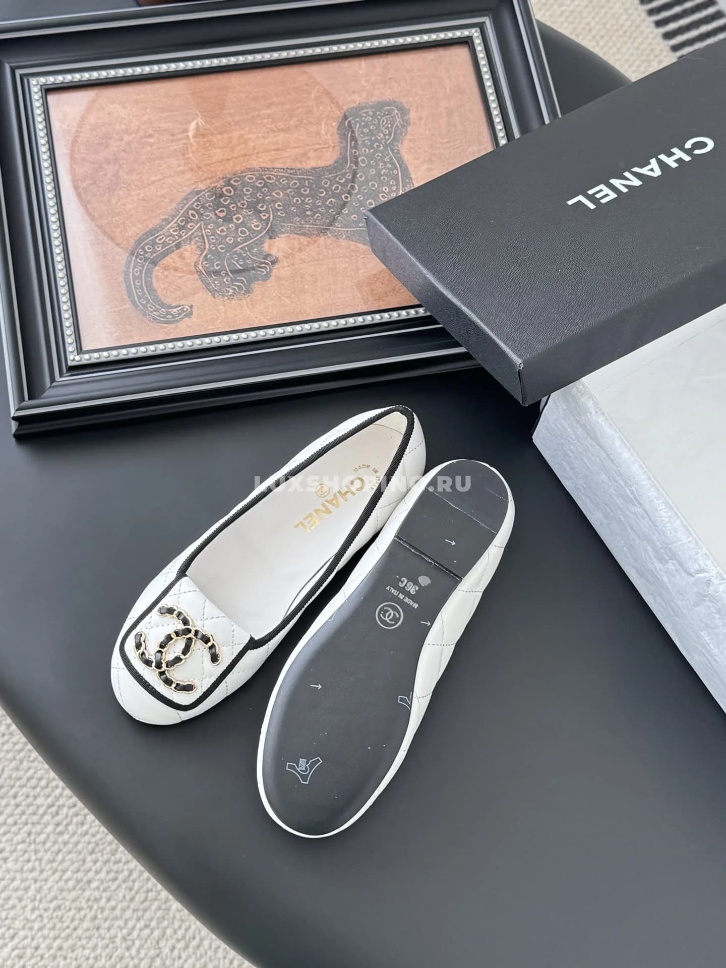 Белые балетки Chanel Camellia - фото 2