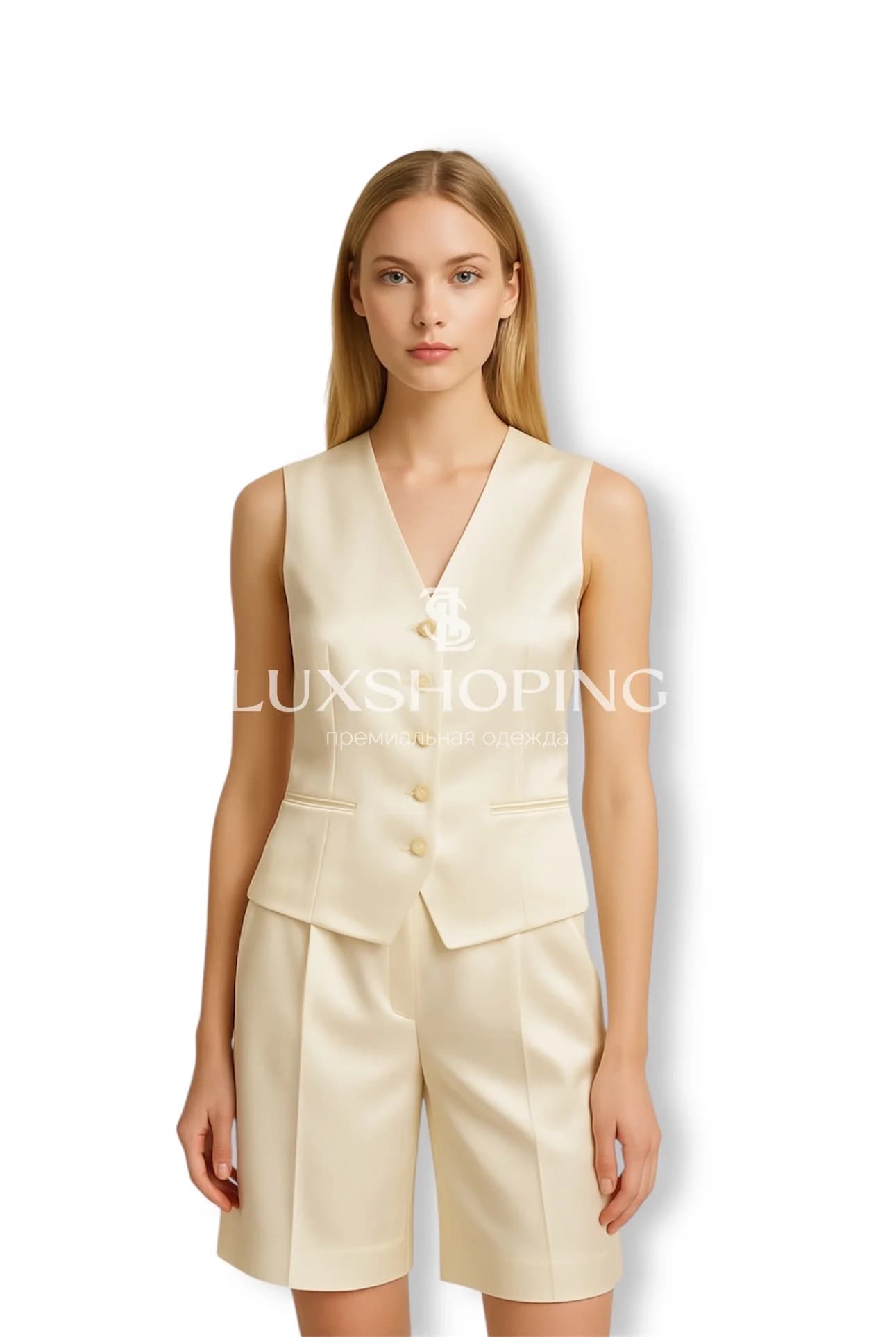 The Row костюм-двойка жилет и бермуды