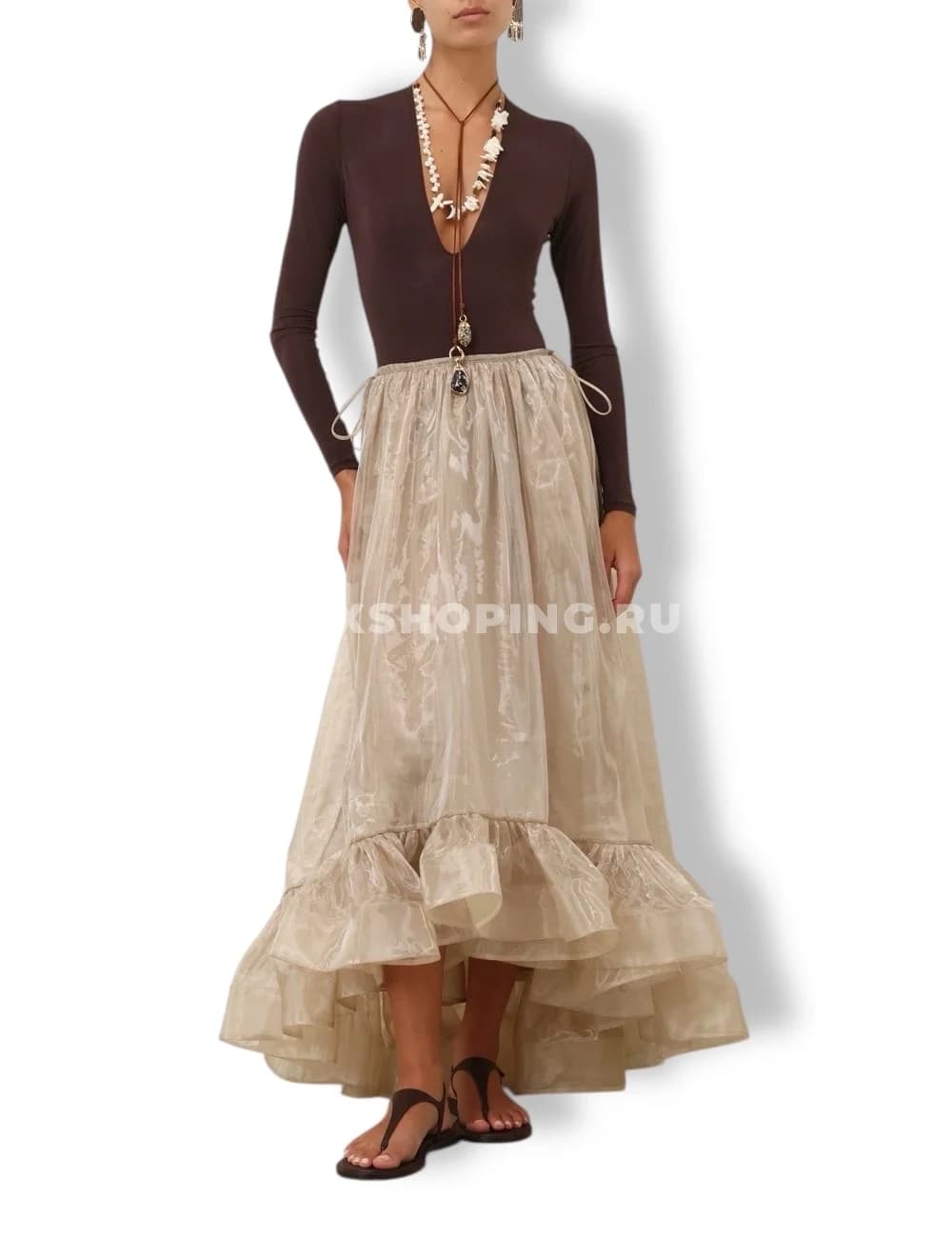 Zimmerman ЮБКА МАКСИ С ОБОРКАМИ Dawning Flounce