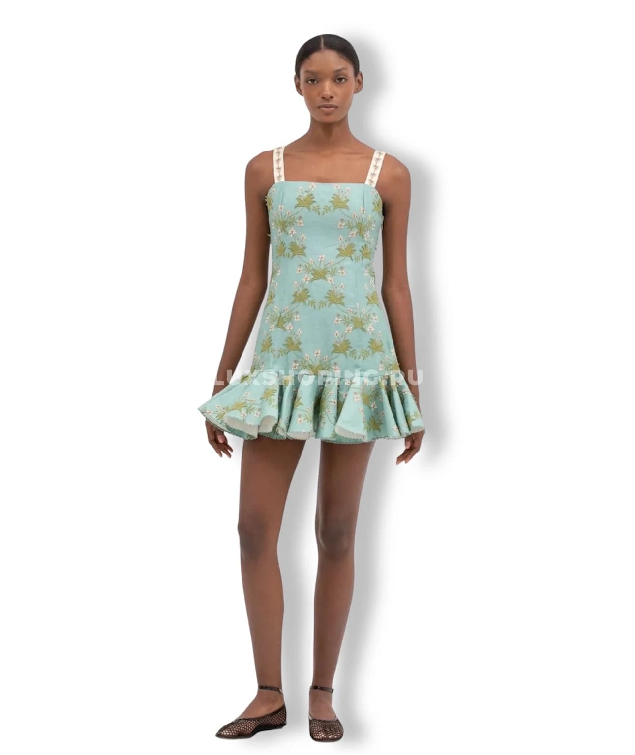 Agua Элегантное летнее платье с вышивкой