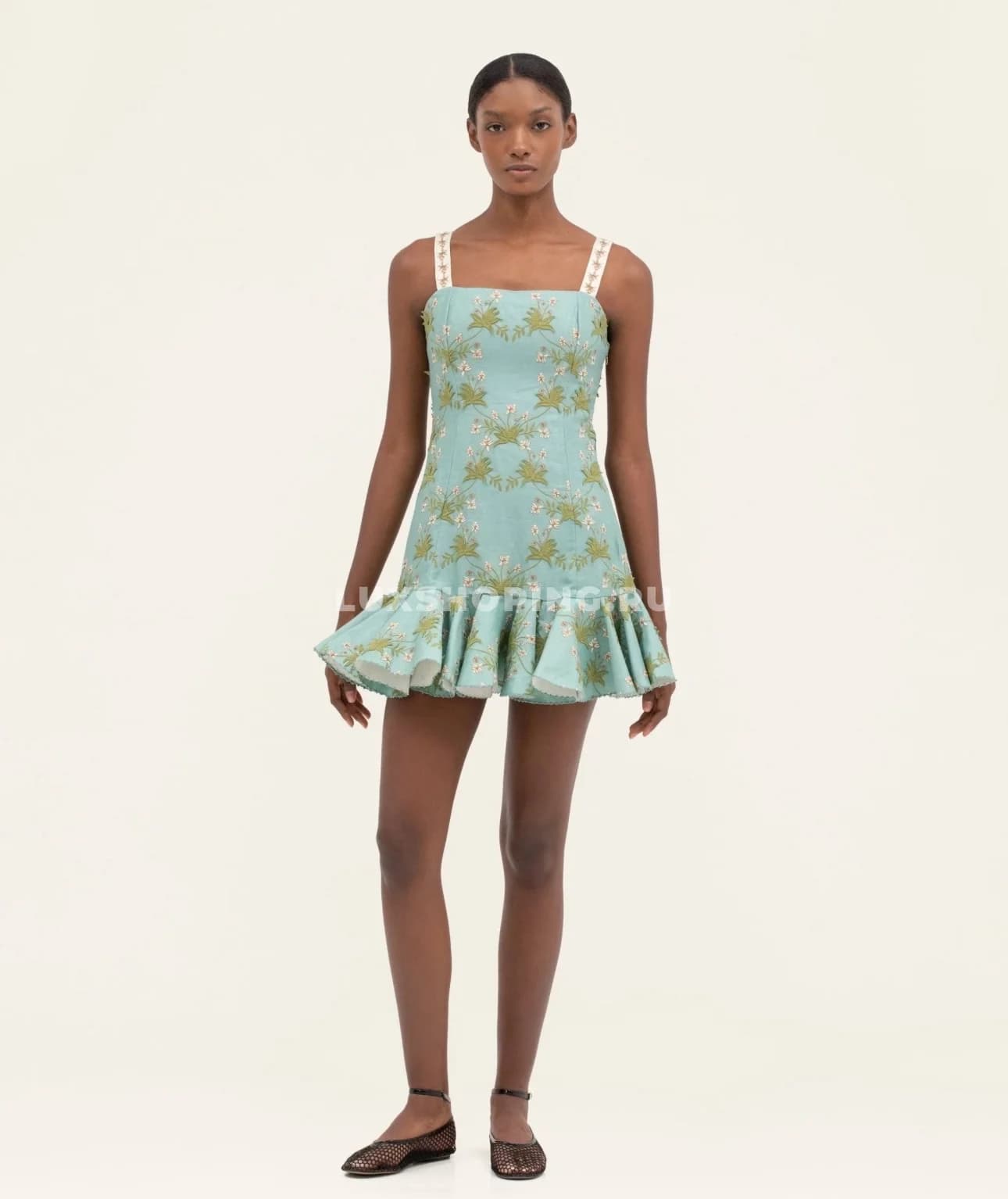 Agua Элегантное летнее платье с вышивкой - фото 5