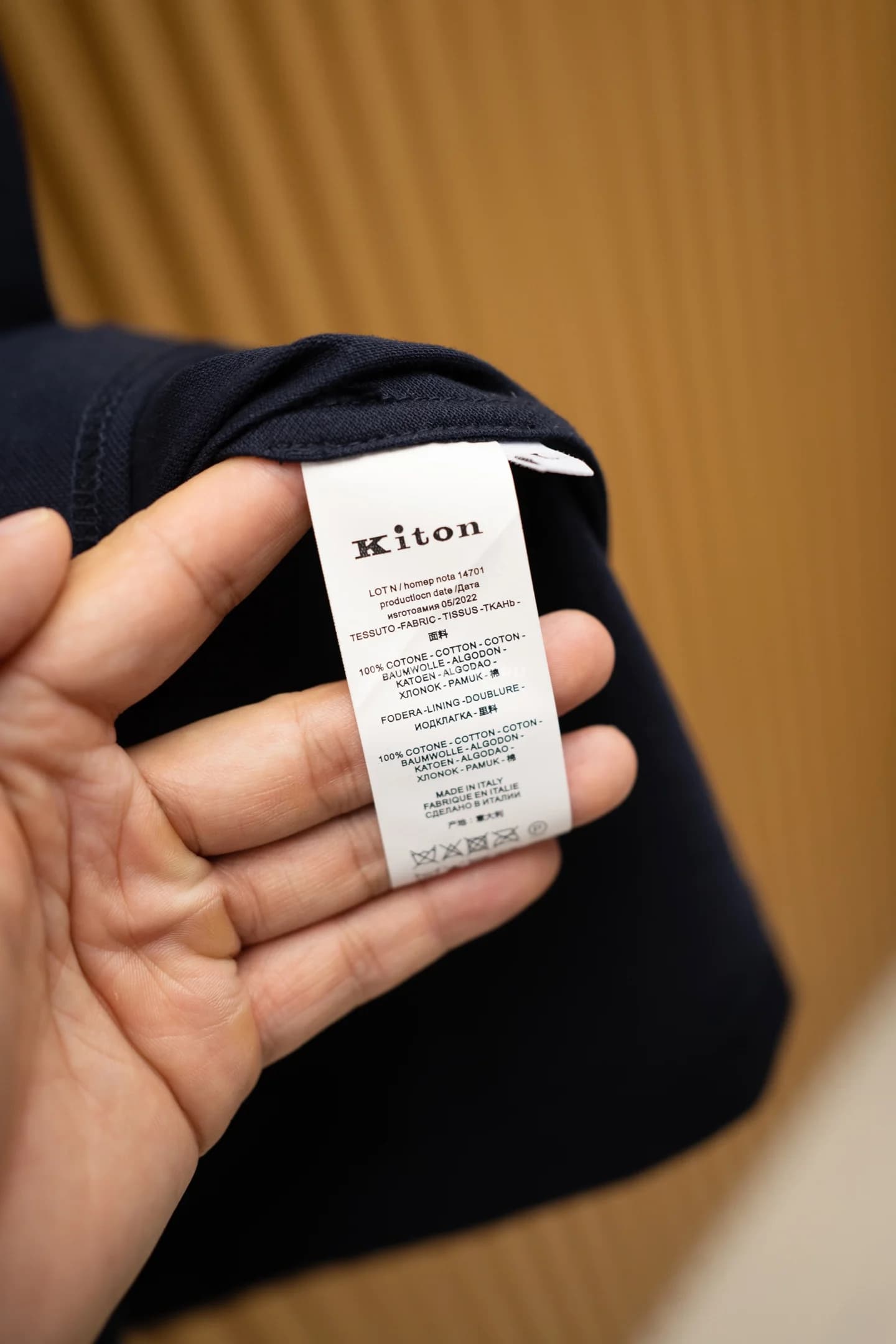 Футболка Kiton Black White Collar Polo - фото 10