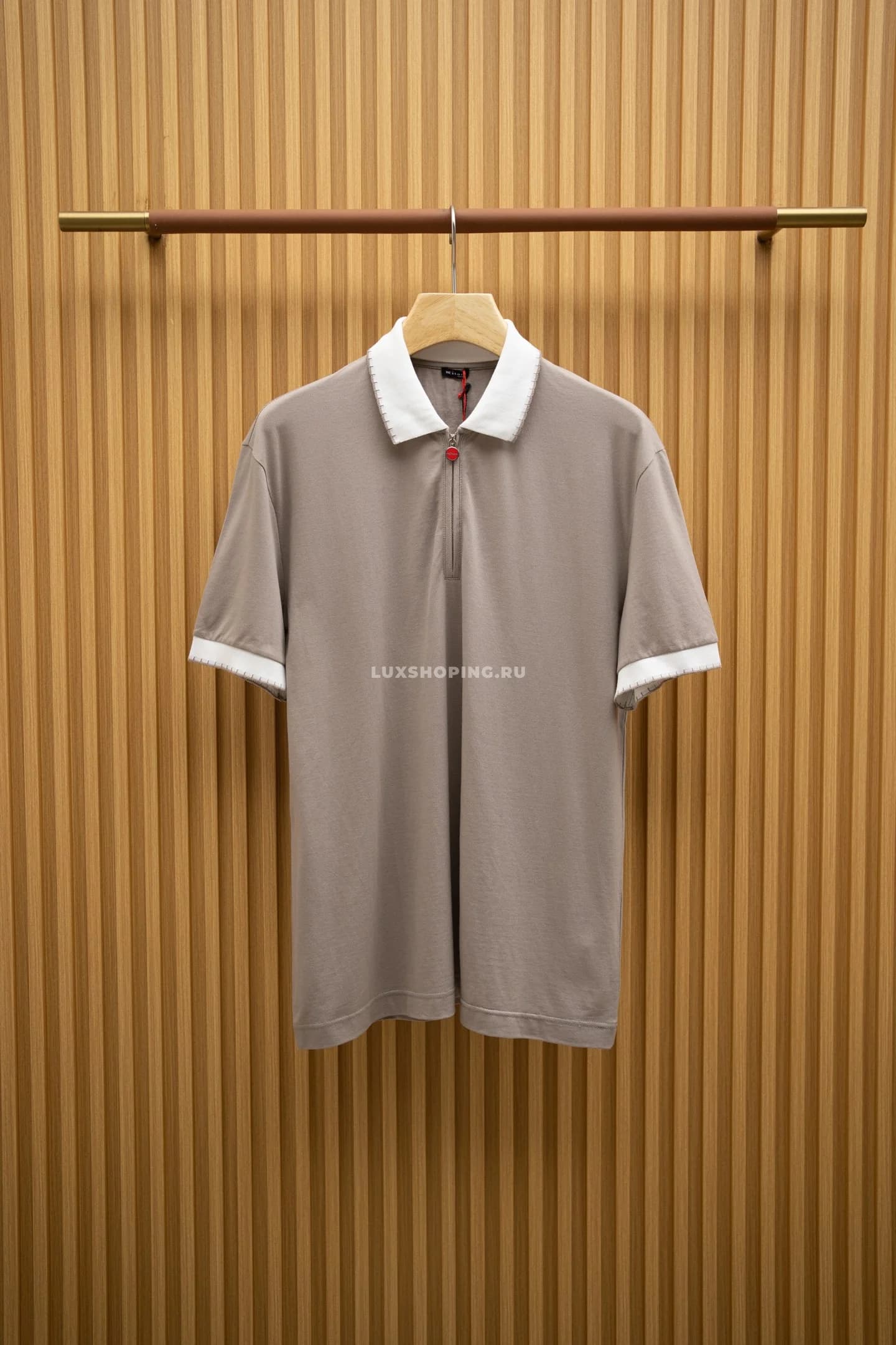 Футболка Kiton Beige Polo - фото 2