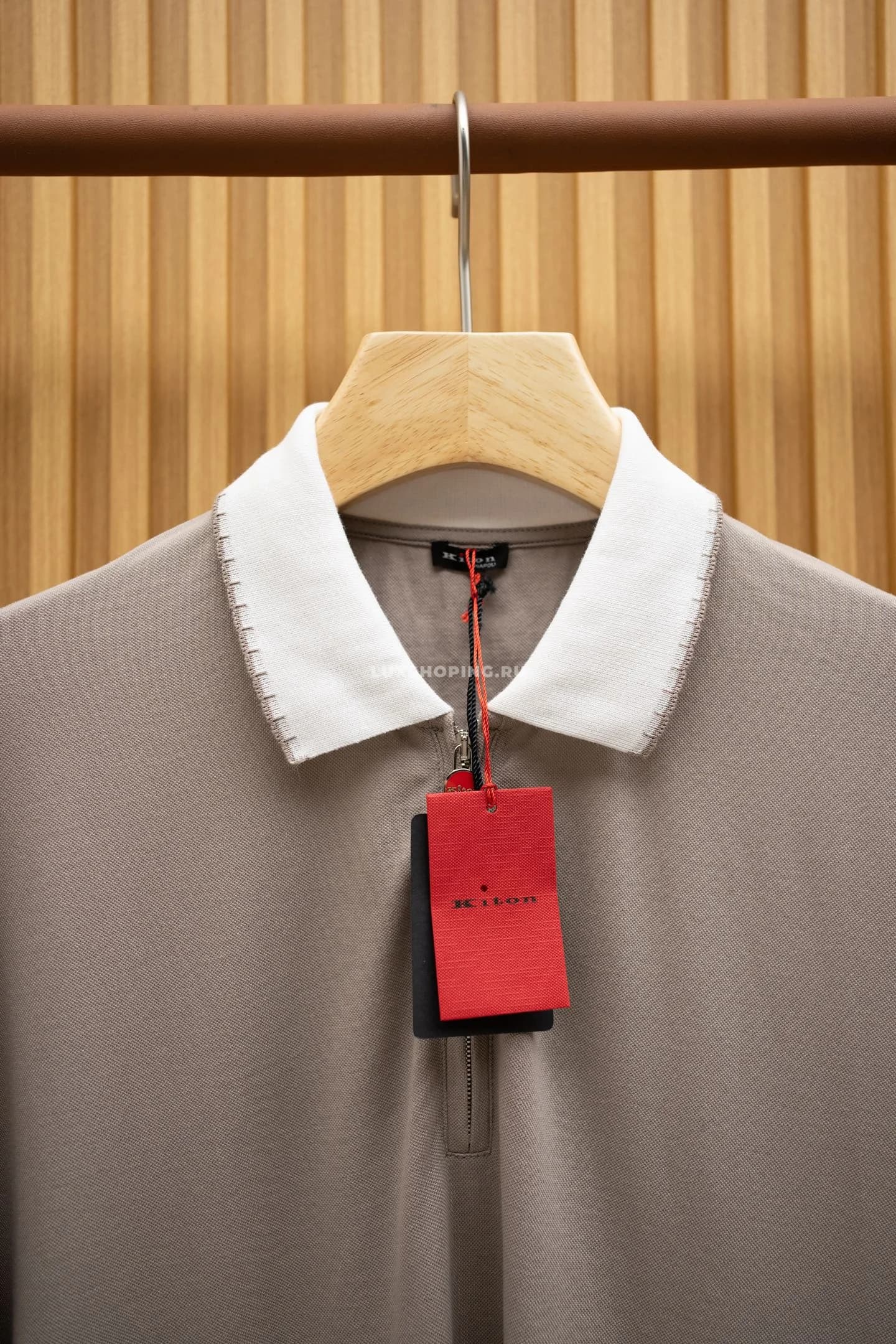 Футболка Kiton Beige Polo - фото 7