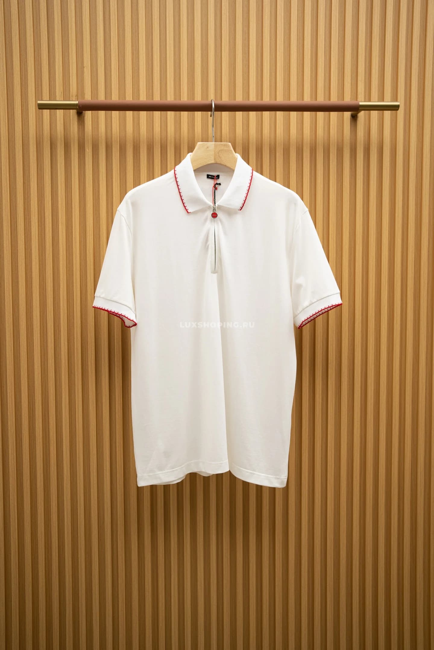 Футболка Kiton White Polo - фото 2