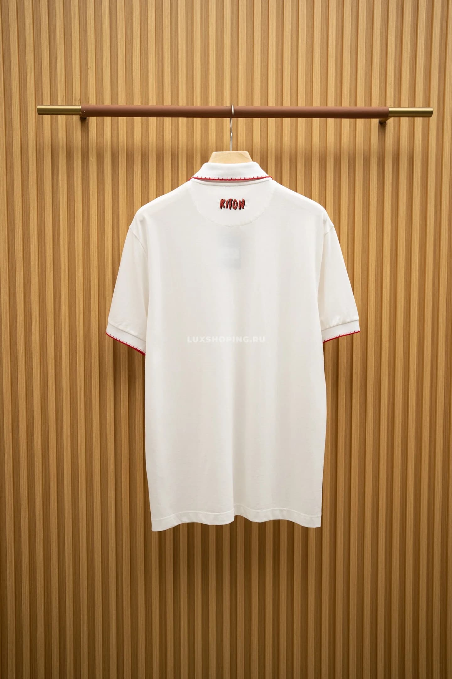 Футболка Kiton White Polo - фото 3