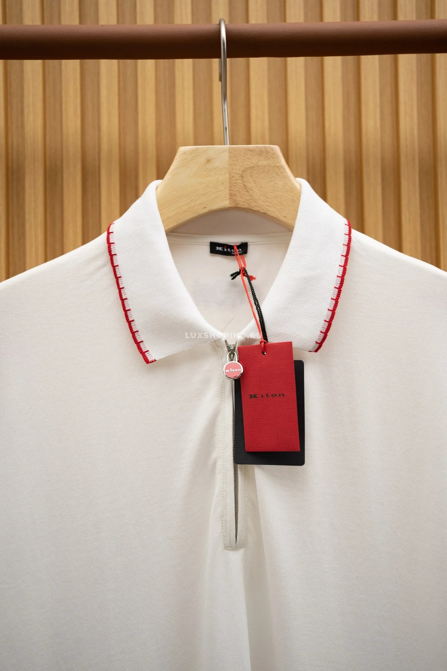 Футболка Kiton White Polo - фото 9