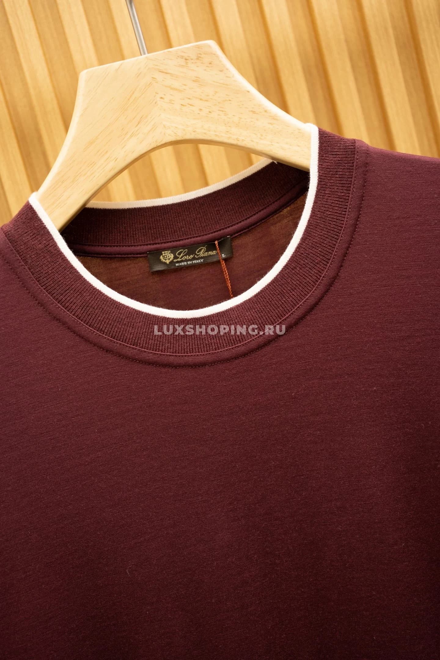 Футболка Loro Piana Red Luxury T-Shirt - фото 3