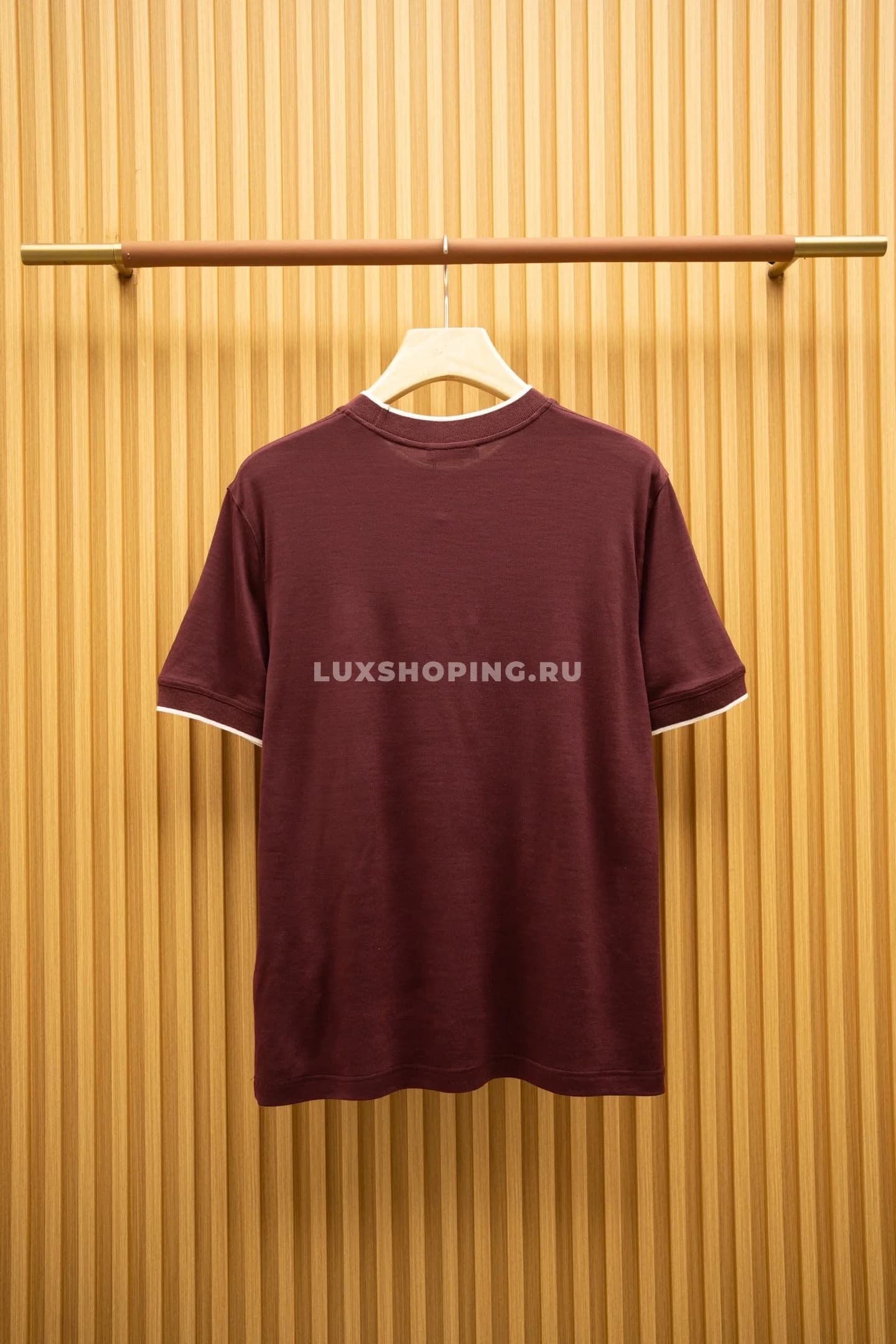 Футболка Loro Piana Red Luxury T-Shirt - фото 5
