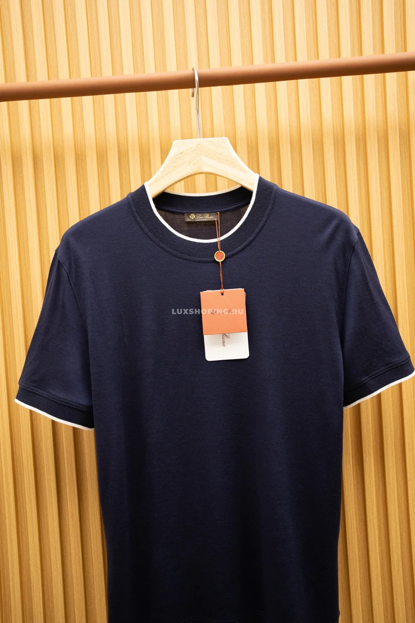 Футболка Loro Piana Blue Luxury T-Shirt - фото 4