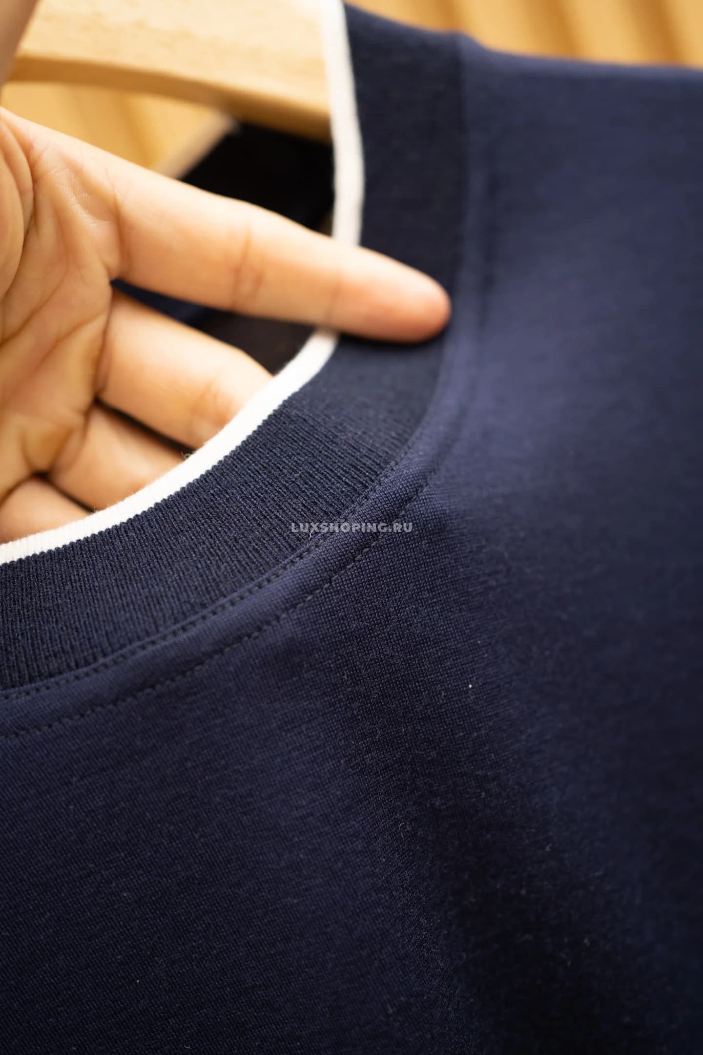 Футболка Loro Piana Blue Luxury T-Shirt - фото 6