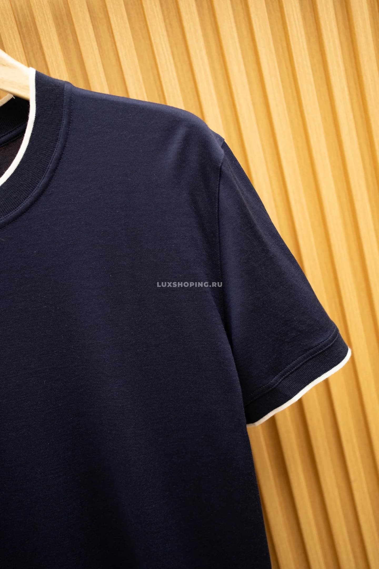 Футболка Loro Piana Blue Luxury T-Shirt - фото 7