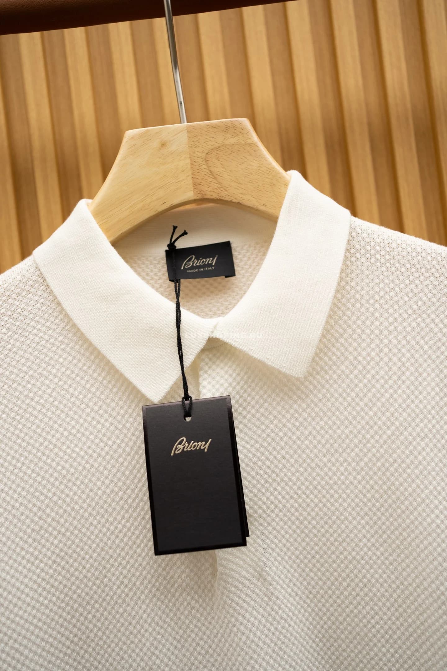 Футболка Brioni White Striped Polo - фото 5