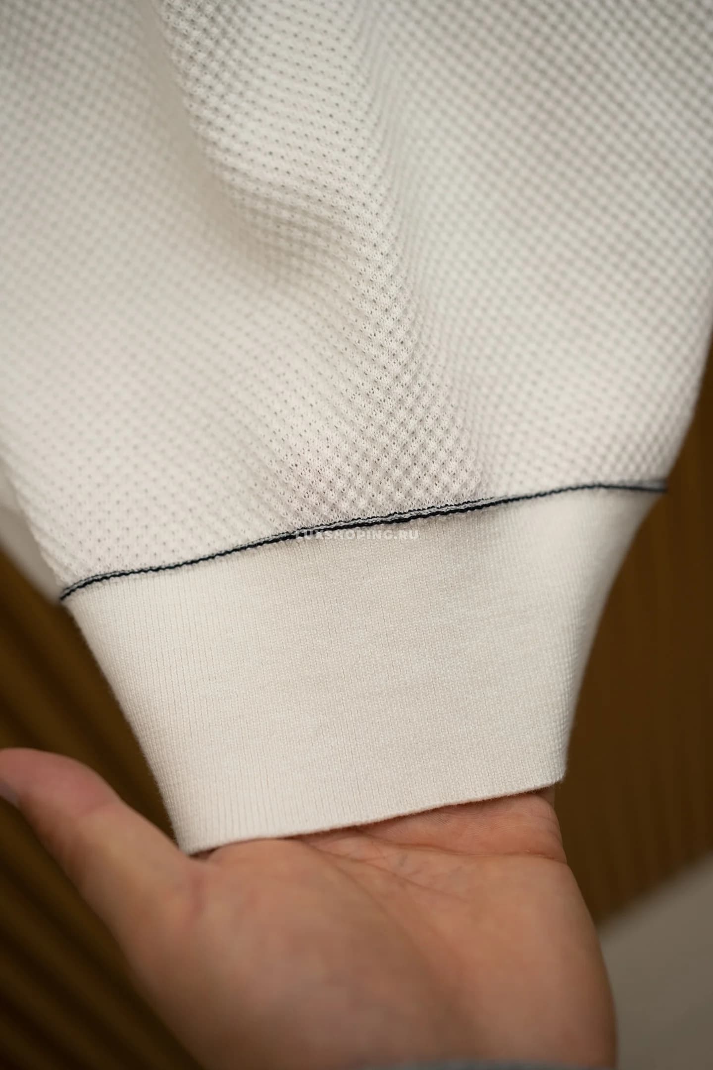 Футболка Brioni White Striped Polo - фото 9