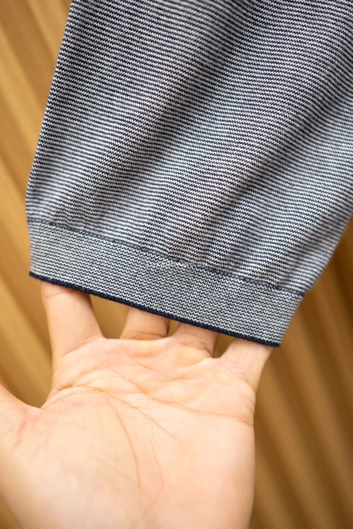 Футболка Kiton Blue Zipper Polo - фото 8