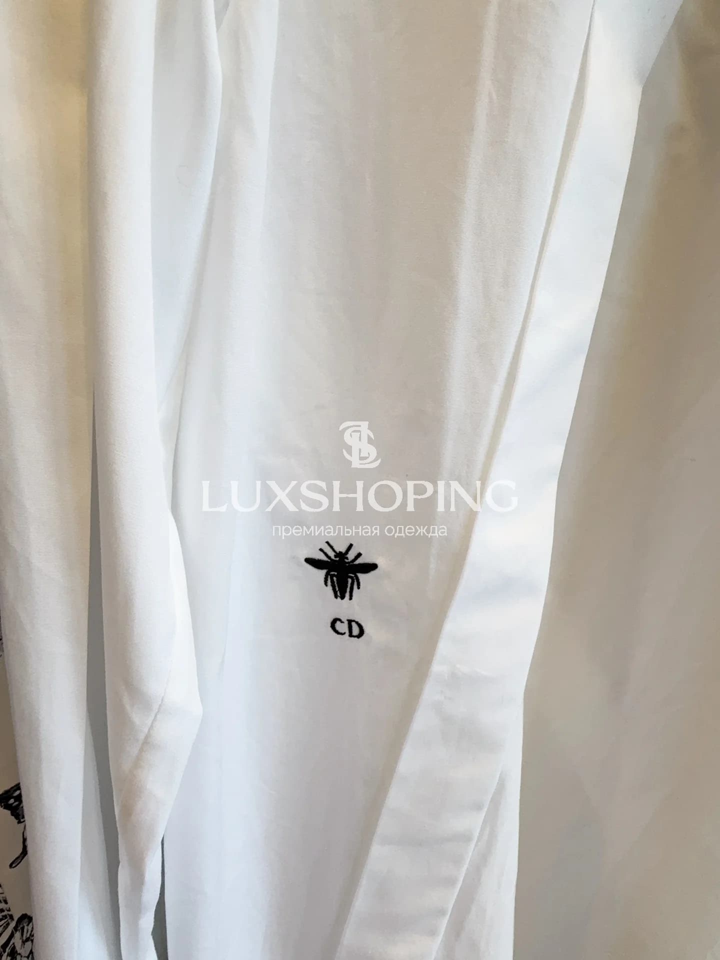 Рубашка Christian Dior асимметричная - фото 7