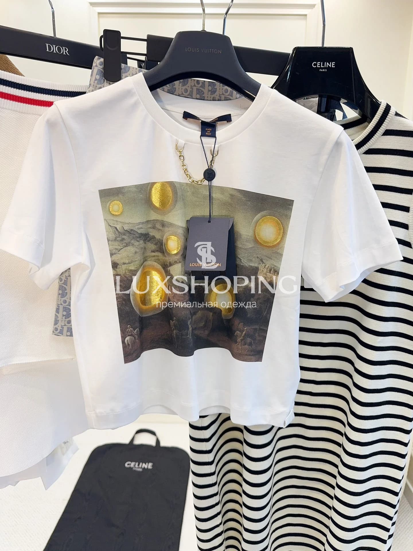 Футболка Louis Vuitton с горячим тиснением - фото 2