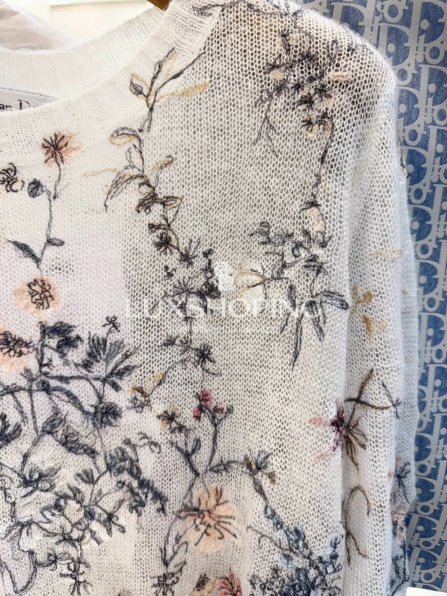 Свитер Christian Dior прозрачный - фото 7