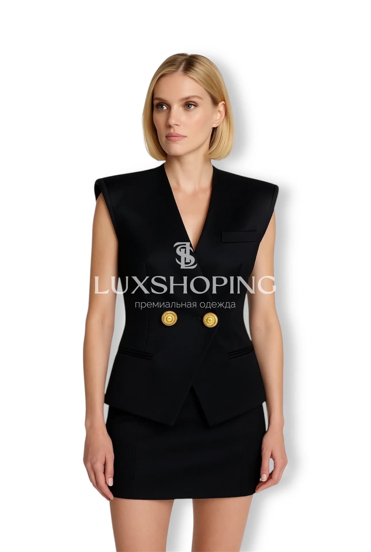 Жилетка Balmain Noir Poudre