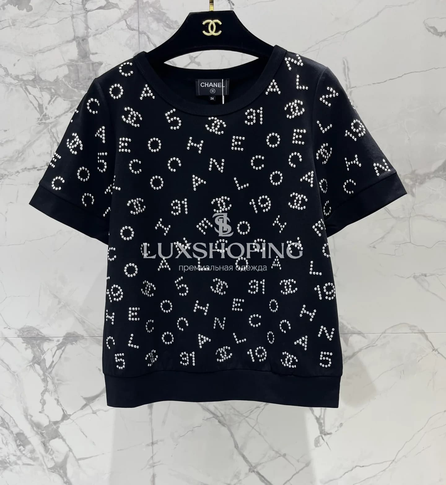 Футболка Chanel Noir Sparkle - фото 3