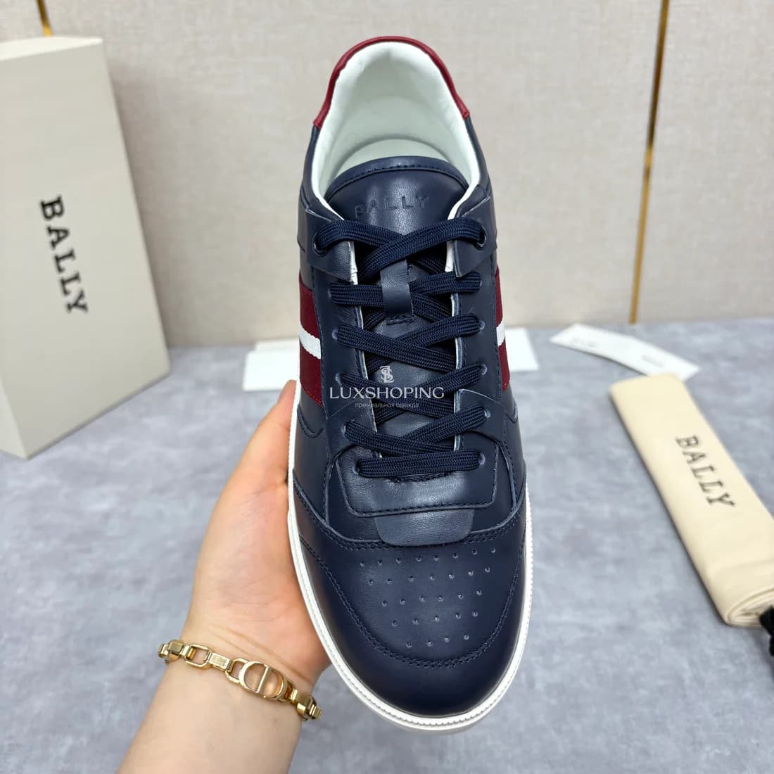 Кеды Bally мужские синие - фото 9