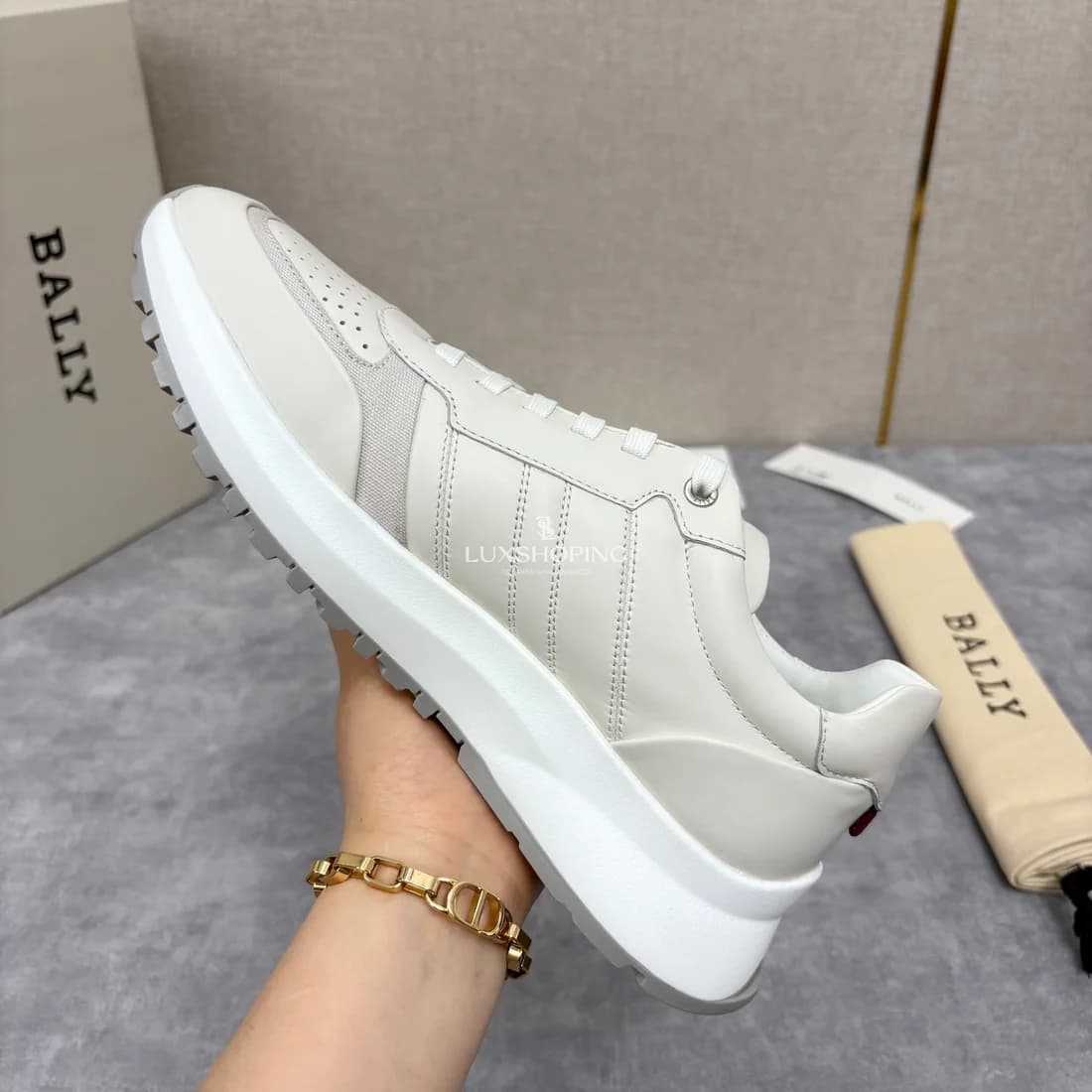 Кроссовки Bally мужские бежевые - фото 10