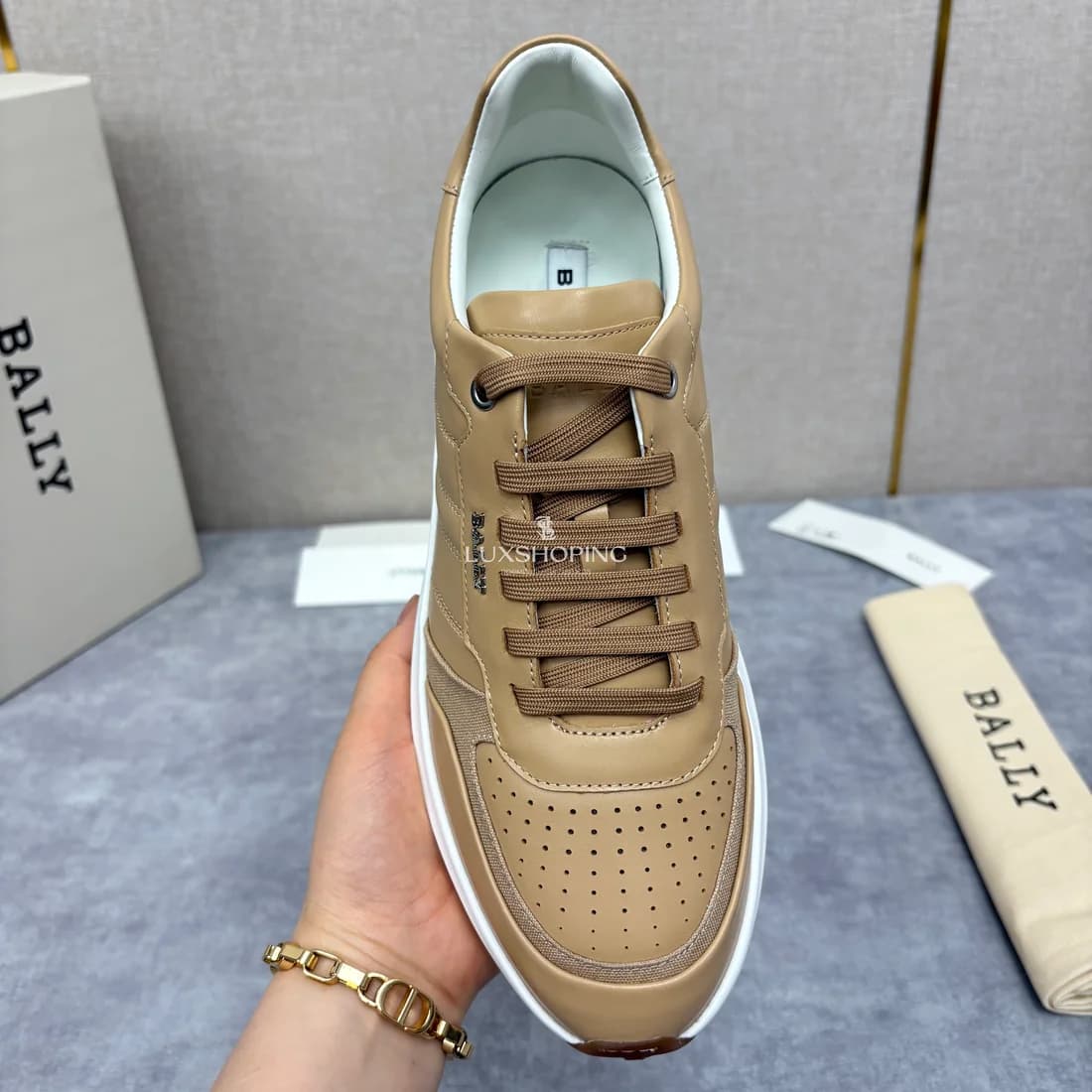 Кроссовки Bally мужские песочные - фото 9