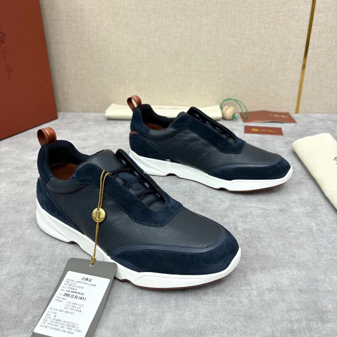 Кроссовки Loro Piana синие - фото 4