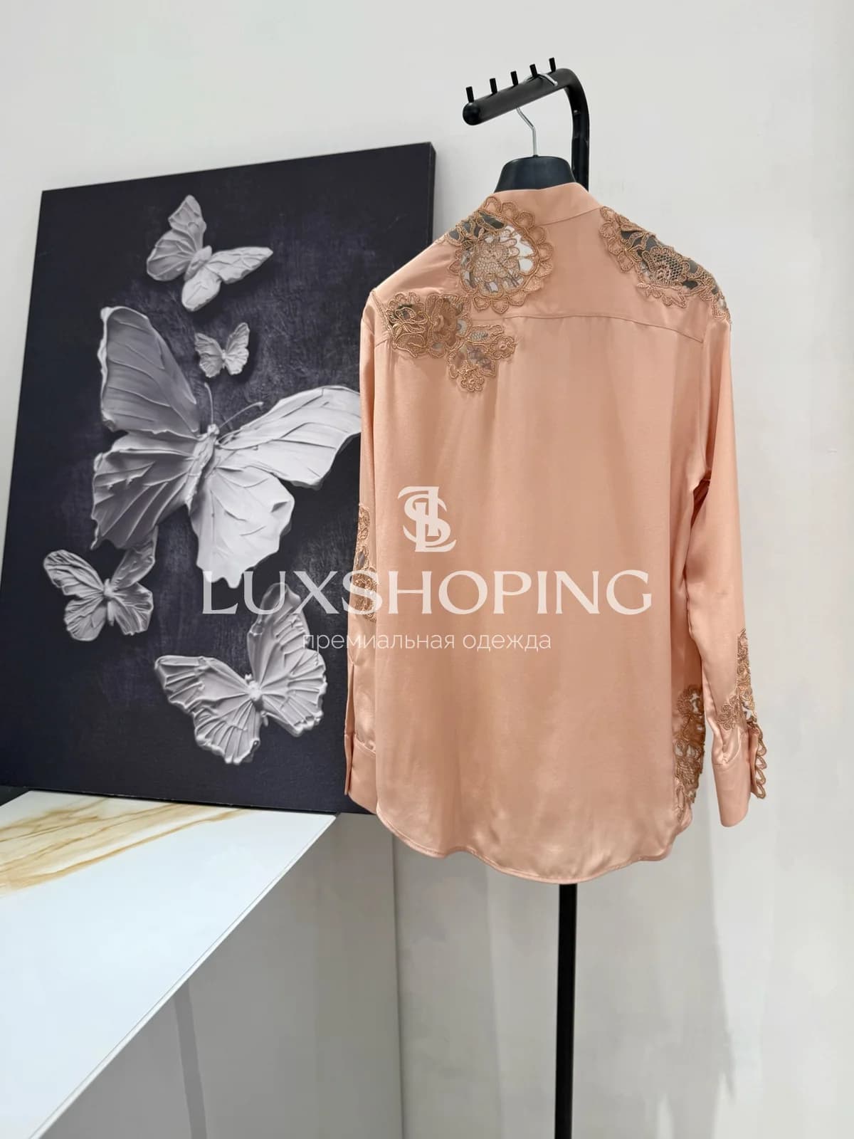 Рубашка Ermanno Scervino персиковая - фото 5