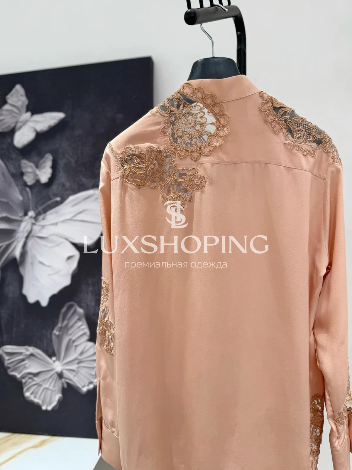 Рубашка Ermanno Scervino персиковая - фото 6