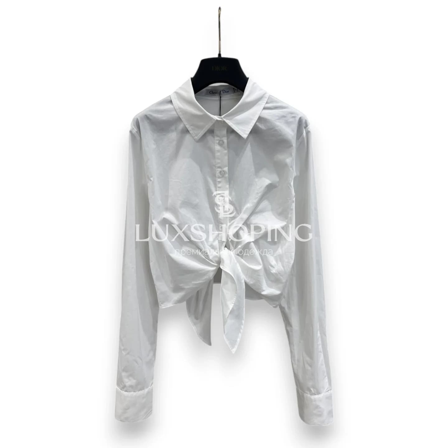 Рубашка короткая Dior с завязками